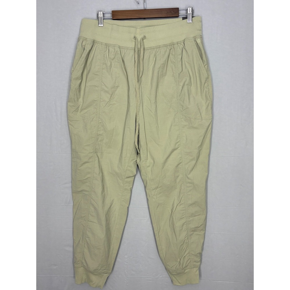 CALIA Jogger Womens Soft Green Mid Rise Ankle Relaxed Fit Drawstring Large NWT